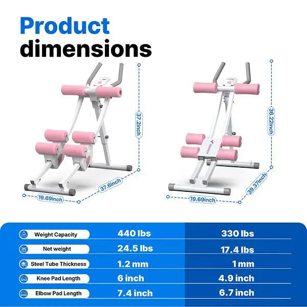 Dual Track Ab Trainer with LCD Monitor