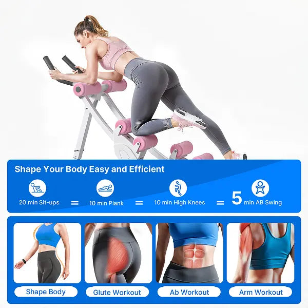 Dual Track Ab Trainer with LCD Monitor